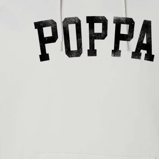 Classic Bold Font Birthday Poppa Performance Fleece Hoodie