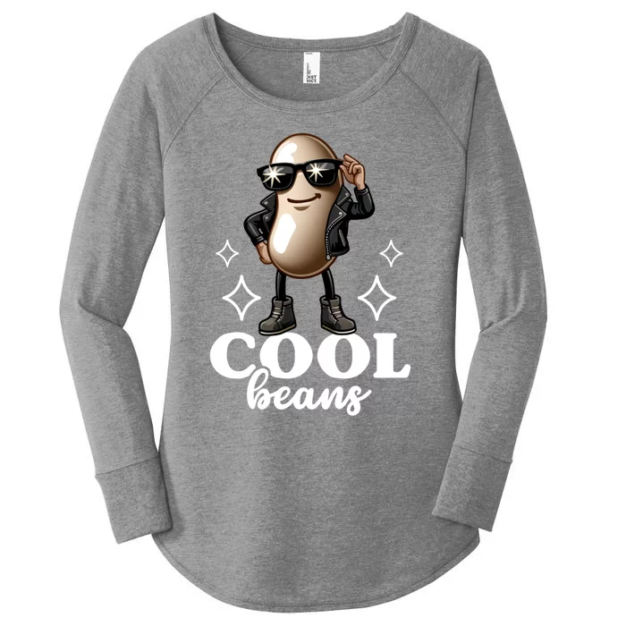 Cool Beans Food Pun Product Gift Women's Perfect Tri Tunic Long Sleeve Shirt