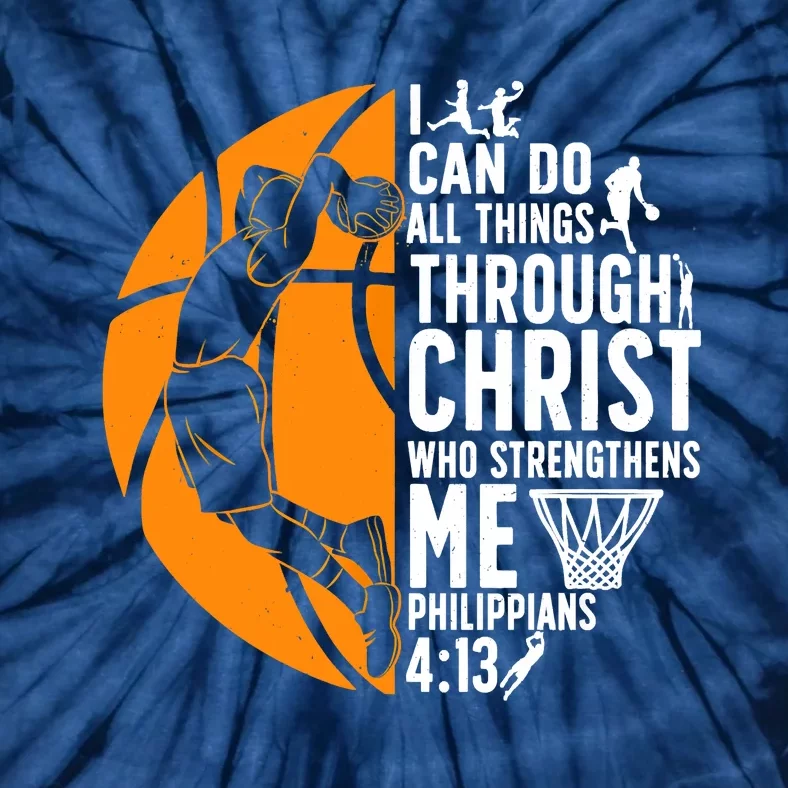 Cool Basketball For Men Women Bible Verse Christian Player Tie-Dye T-Shirt