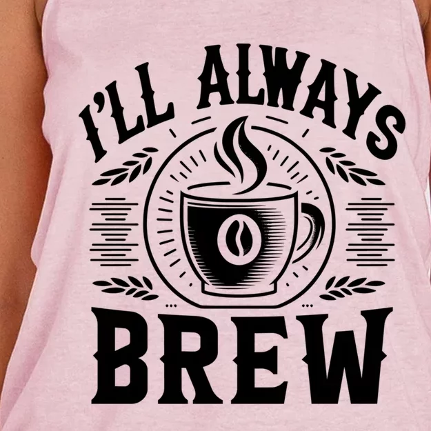 Coffee Bean Farmer Meme Quote Gift Women's Knotted Racerback Tank