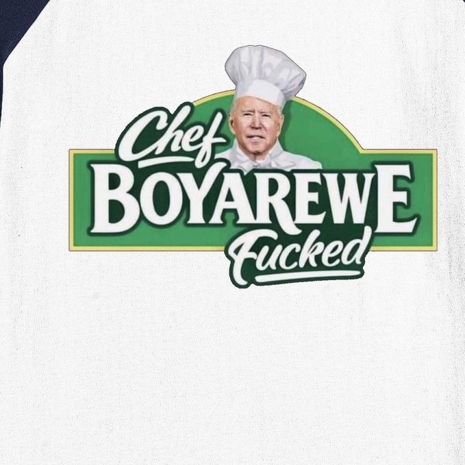Chef BOYAREWE Fucked Funny Anti Biden Baseball Sleeve Shirt