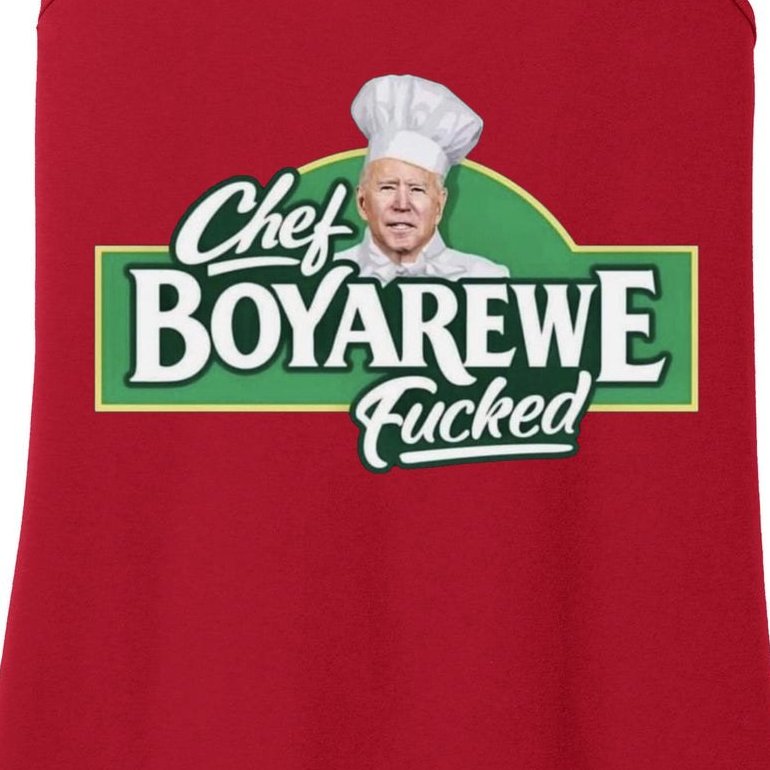 Chef BOYAREWE Fucked Funny Anti Biden Ladies Essential Tank