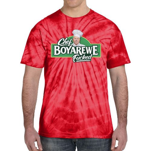 Chef BOYAREWE Fucked Funny Anti Biden Tie-Dye T-Shirt