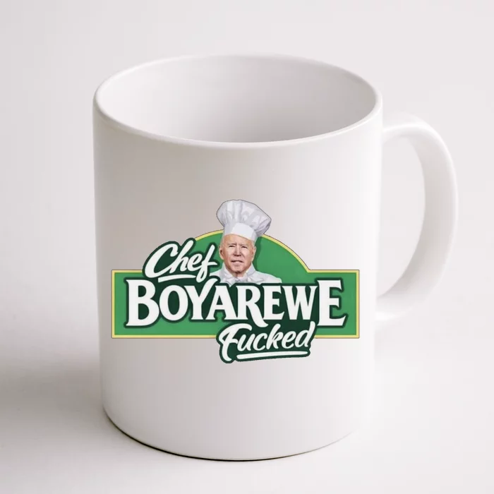 Chef BOYAREWE Fucked Funny Anti Biden Front & Back Coffee Mug