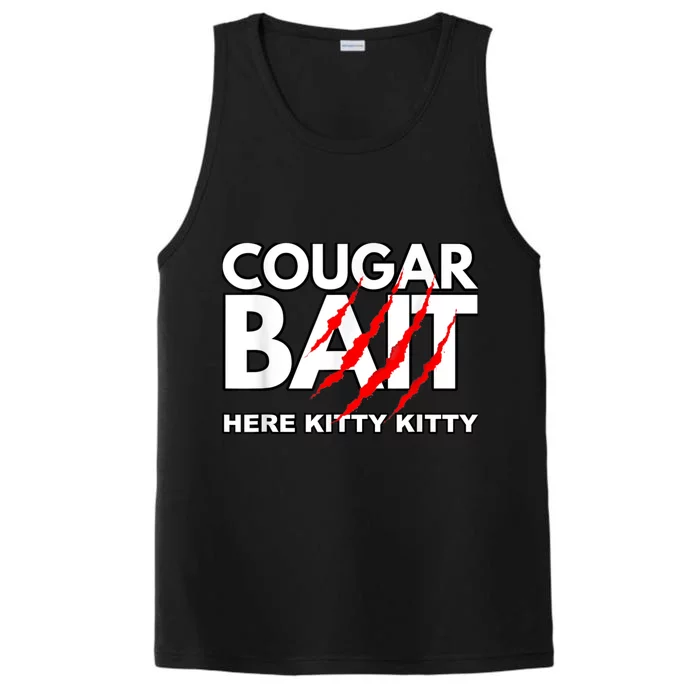 Cougar Bait Funny Halloween Costume Older Woman Younger Man Performance Tank