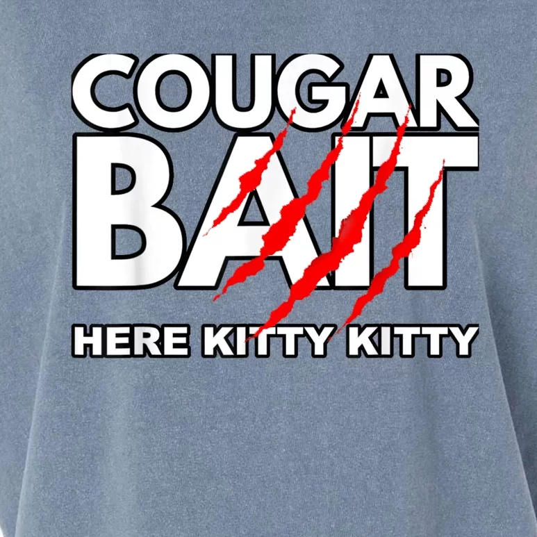 Cougar Bait Funny Halloween Costume Older Woman Younger Man Garment-Dyed Women's Muscle Tee