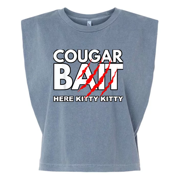 Cougar Bait Funny Halloween Costume Older Woman Younger Man Garment-Dyed Women's Muscle Tee