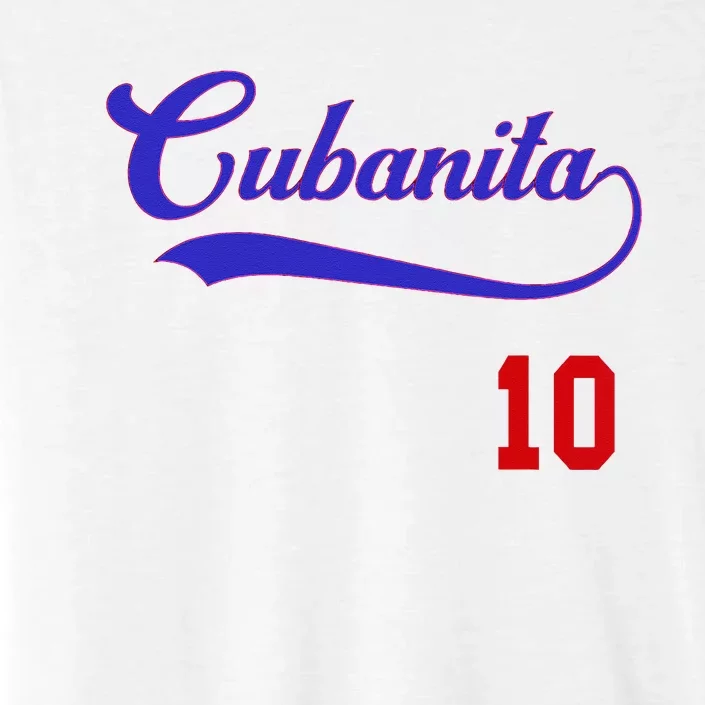 Cubanita Baseball Flag Souvenir Cubana Cuba Women Girl ChromaSoft Performance T-Shirt