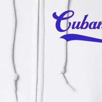 Cubanita Baseball Flag Souvenir Cubana Cuba Women Girl Full Zip Hoodie