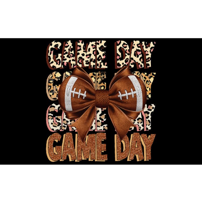 Coquette Bow Football Season Game Day Gift Bumper Sticker