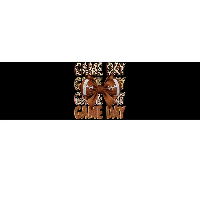 Coquette Bow Football Season Game Day Gift Bumper Sticker