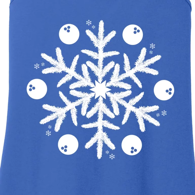 Christmas Bowling Funny Gift Winter Snowflake Meaningful Gift Ladies Essential Tank