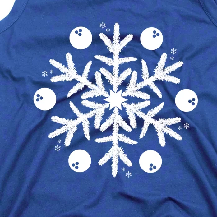 Christmas Bowling Funny Gift Winter Snowflake Meaningful Gift Tank Top