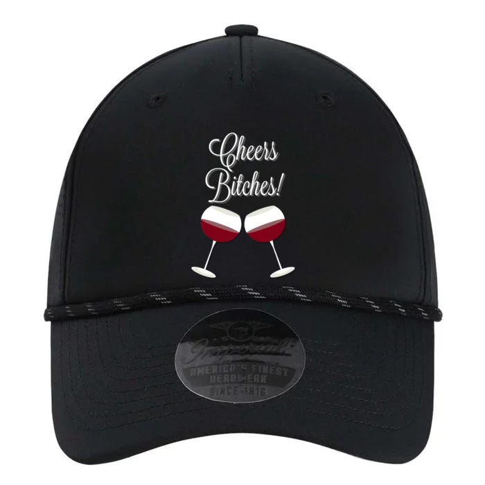 Cheers Bitches Funny Bachelorette Wine Night Cute Joke Gift Cute Gift Performance The Dyno Cap