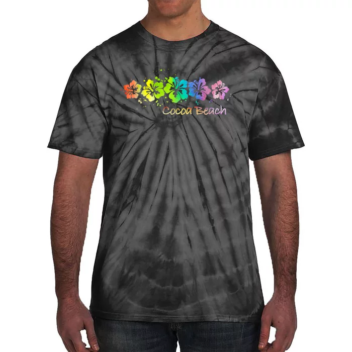 Cocoa Beach, Florida Watercolor Beach & Surf Tie-Dye T-Shirt