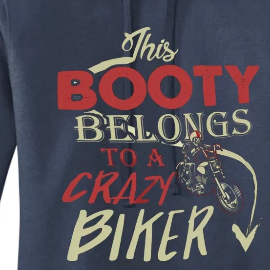 Crazy Biker Funny Biker Women's Pullover Hoodie