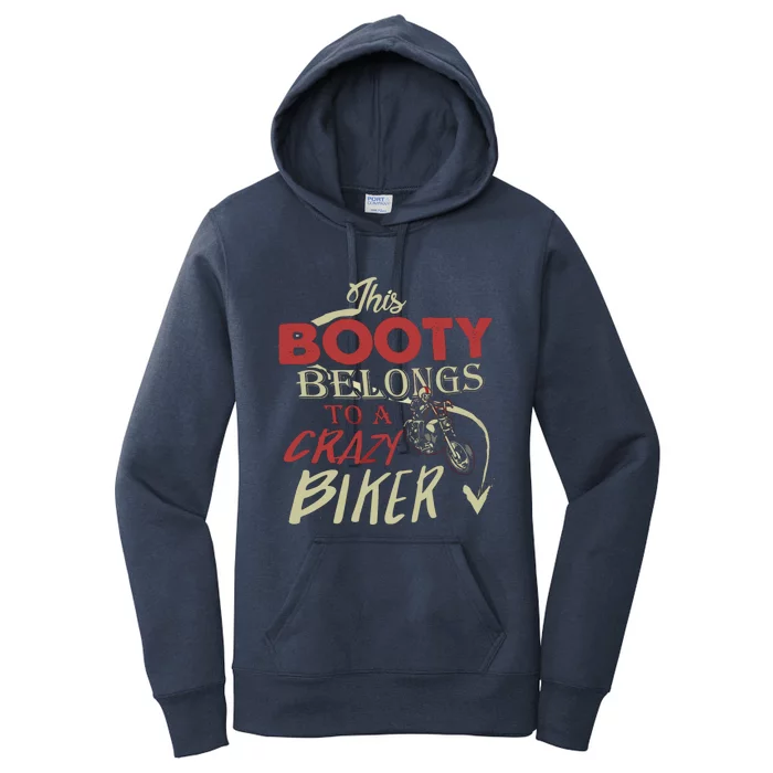 Crazy Biker Funny Biker Women's Pullover Hoodie