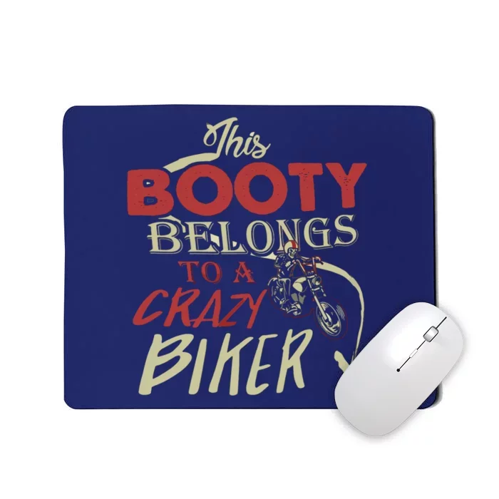 Crazy Biker Funny Biker Mousepad