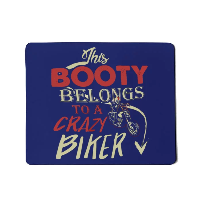 Crazy Biker Funny Biker Mousepad