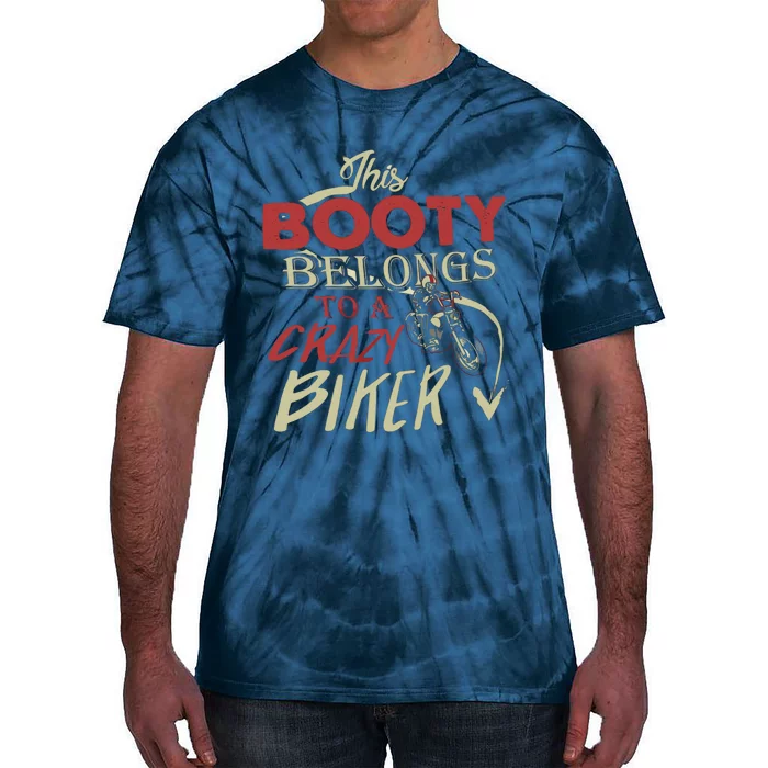 Crazy Biker Funny Biker Tie-Dye T-Shirt