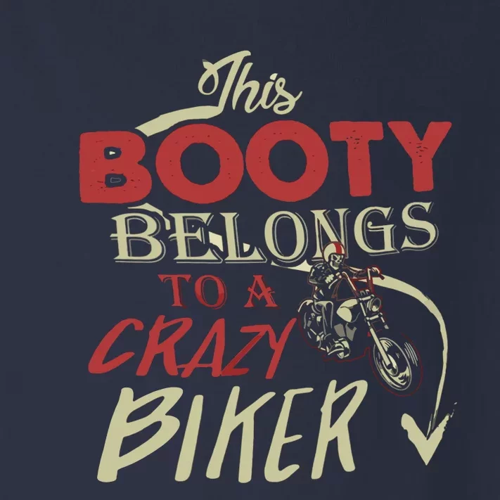 Crazy Biker Funny Biker Toddler Long Sleeve Shirt