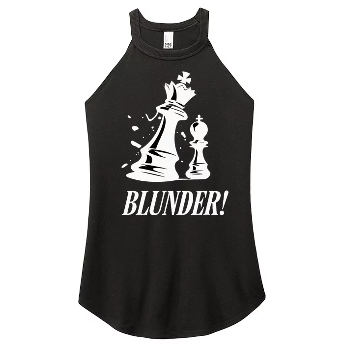 Chess Blunder Funny Player Joke Club Team Game Humor Women’s Perfect Tri Rocker Tank