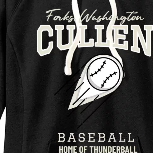 Cullen Baseball, Forks, Washington Home Of Thunder Ball Women's Fleece Hoodie