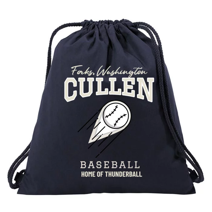 Cullen Baseball, Forks, Washington Home Of Thunder Ball Drawstring Bag