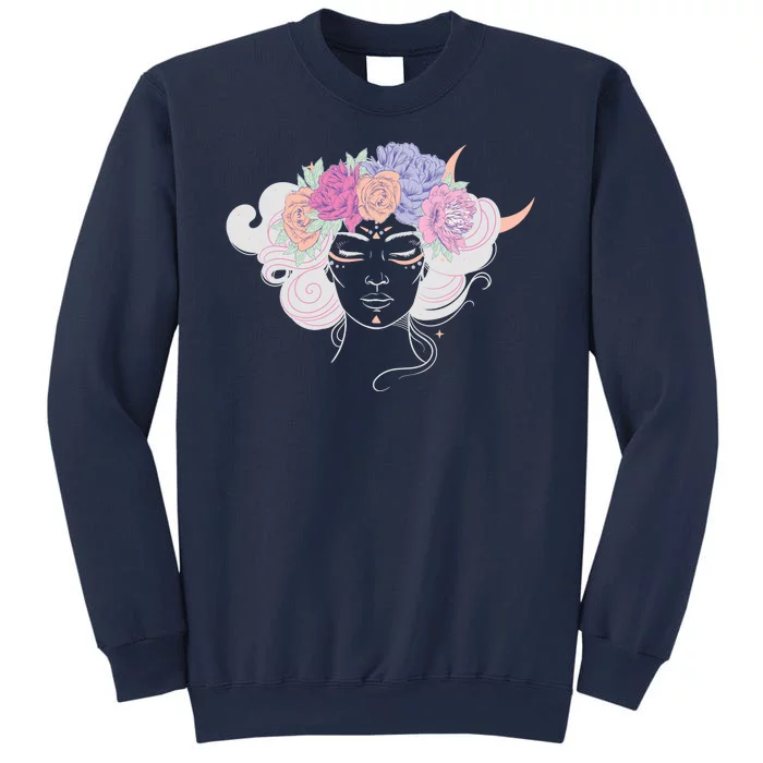 Cute Boho Flower Crown Woman Sweatshirt