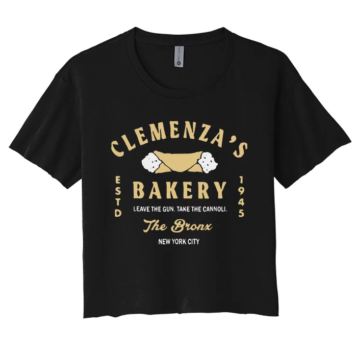 ClemenzaS Bakery Funny Gift Women's Crop Top Tee