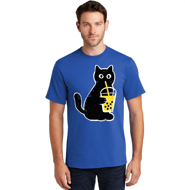 Cat Boba Funny Anime Japanese Tall T-Shirt