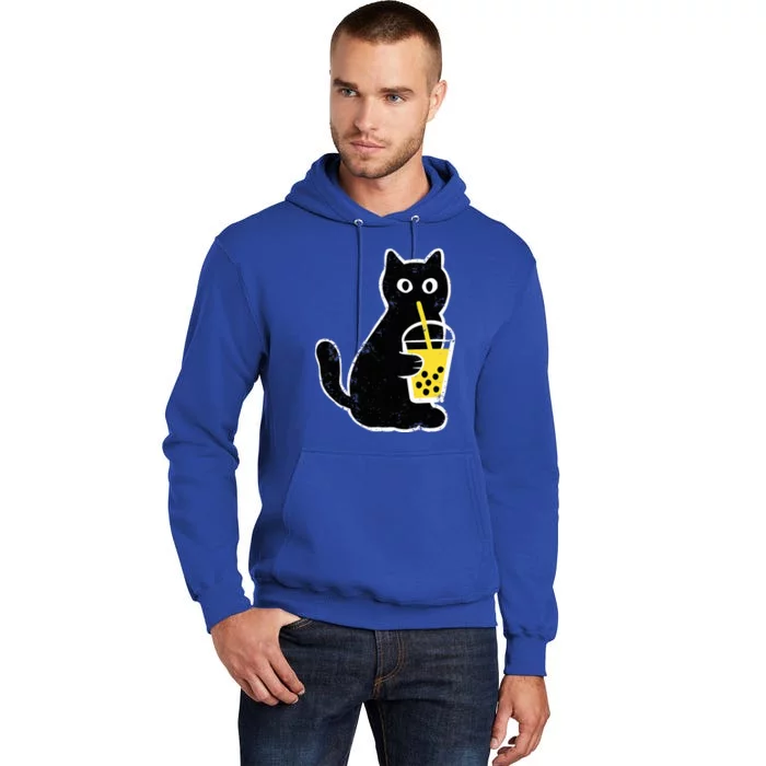 Cat Boba Funny Anime Japanese Tall Hoodie