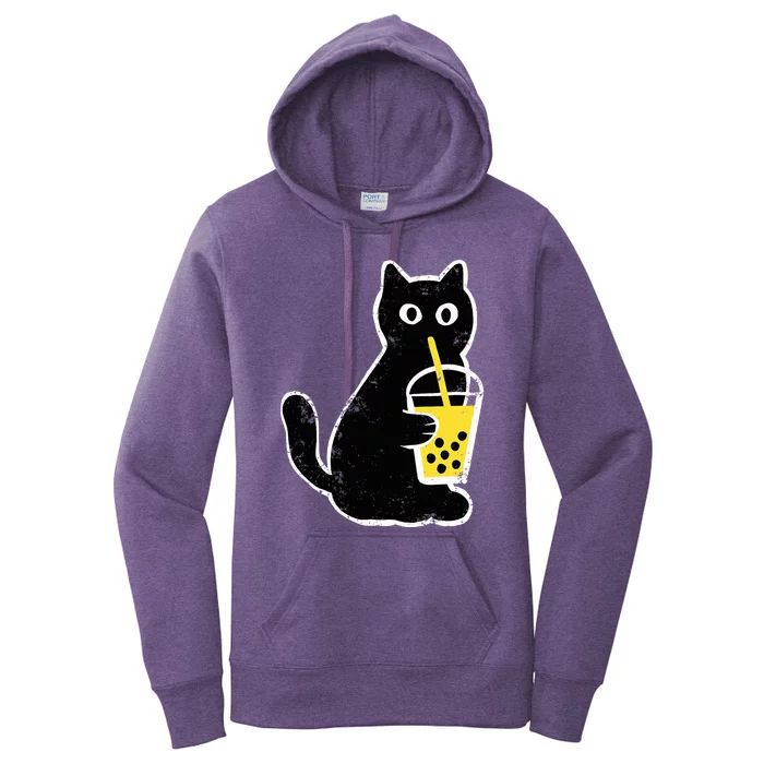 Cat Boba Funny Anime Japanese Women's Pullover Hoodie