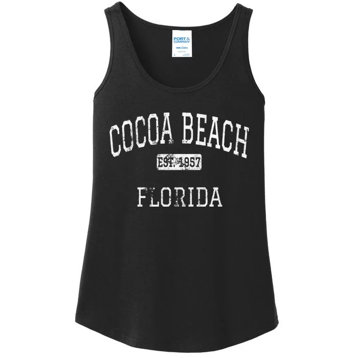 Cocoa Beach Florida Fl Vintage Ladies Essential Tank