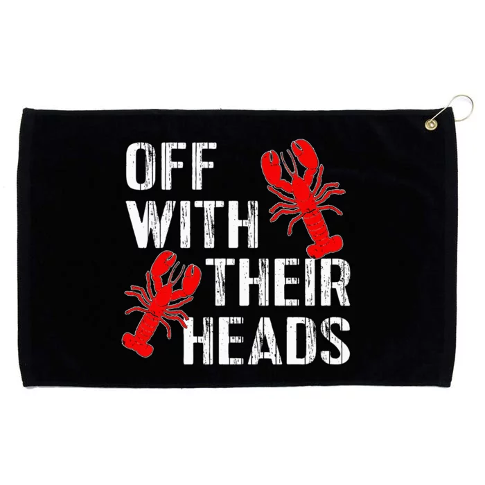 Crawfish Boil Funny Crayfish Off With Their Heads Crawfish Grommeted Golf Towel