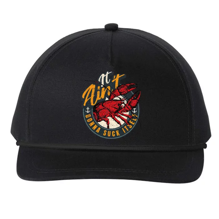 Crawfish Boil Funny Suck Itself Bayou Cajun Seafood Festival Snapback Five-Panel Rope Hat