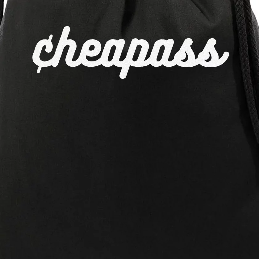 Cheapass Budget Friendly Penny Pincher Thifty Cheap Funny Drawstring Bag