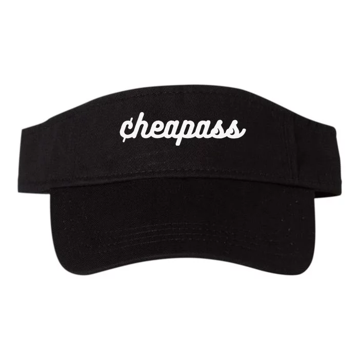 Cheapass Budget Friendly Penny Pincher Thifty Cheap Funny Valucap Bio-Washed Visor