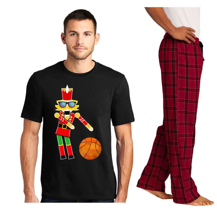 Christmas Basketball Flossing Nutcracker Pajama Set