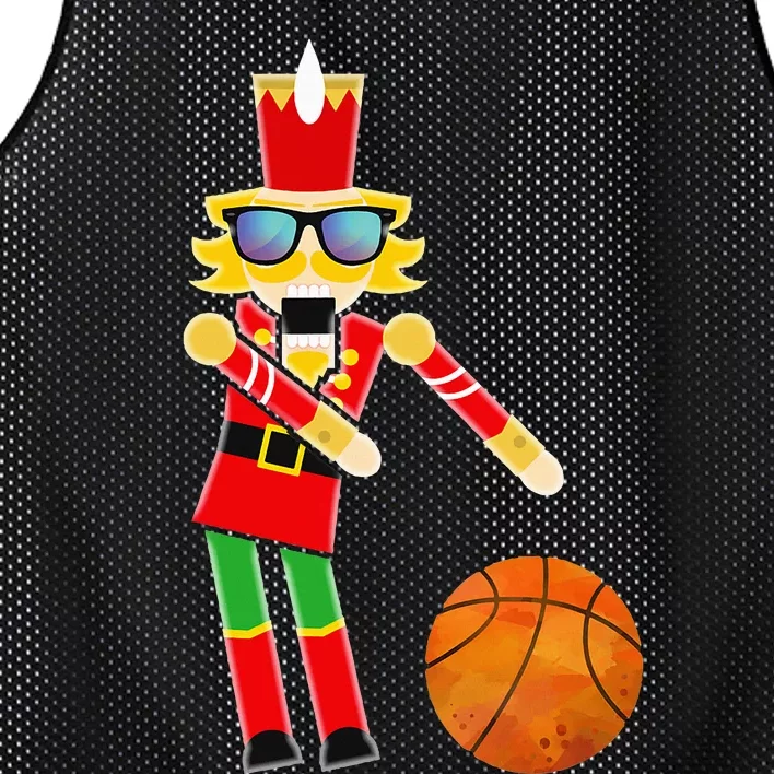 Christmas Basketball Flossing Nutcracker Mesh Reversible Basketball Jersey Tank