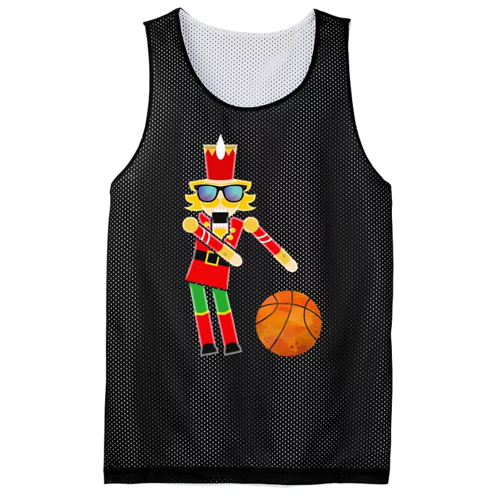 Christmas Basketball Flossing Nutcracker Mesh Reversible Basketball Jersey Tank