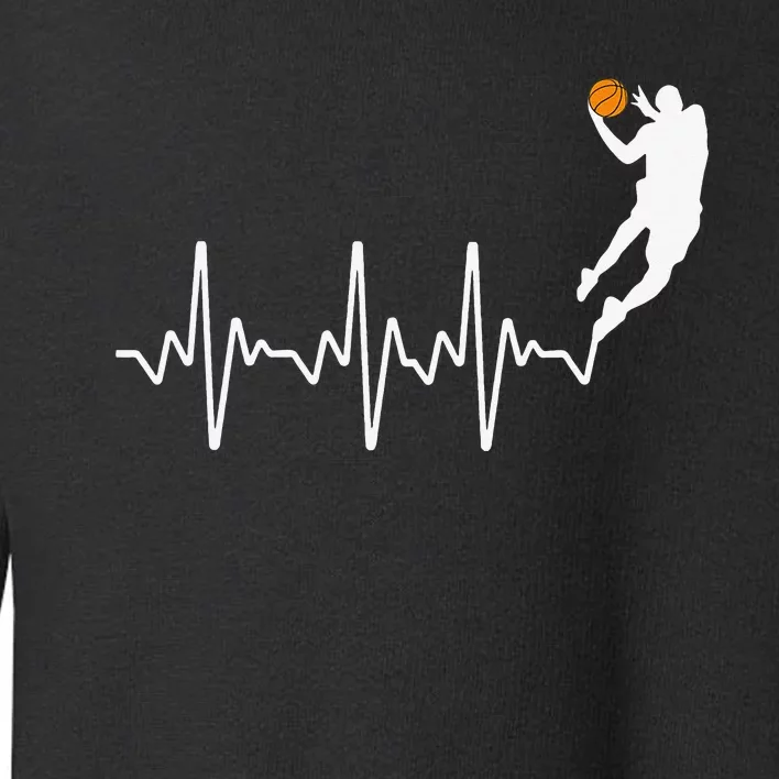 Cute Basketball For  Player Coach Basketball Lovers Toddler Sweatshirt