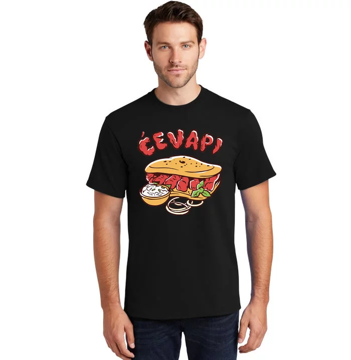 Cevapi Balkan Food Cevapcici Balkan Kitchen Cevape Tall T-Shirt