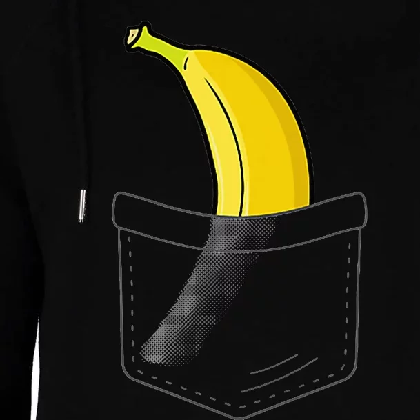 Cool Banana Fruit Lover Banana Yellow Hawaiian Womens Funnel Neck Pullover Hood