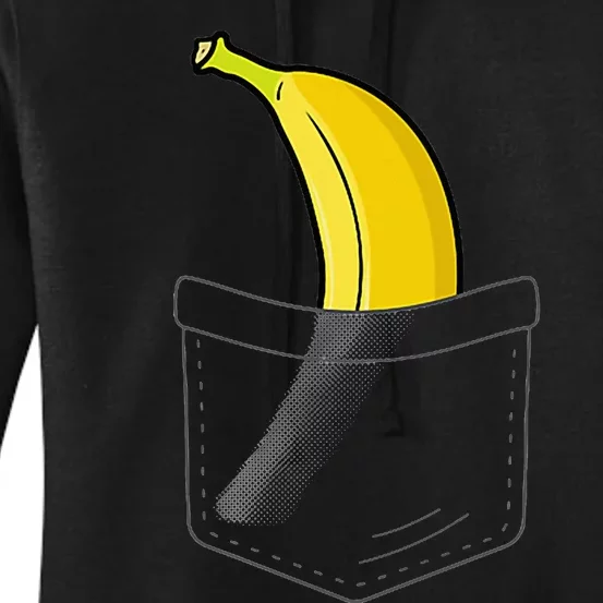 Cool Banana Fruit Lover Banana Yellow Hawaiian Women's Pullover Hoodie