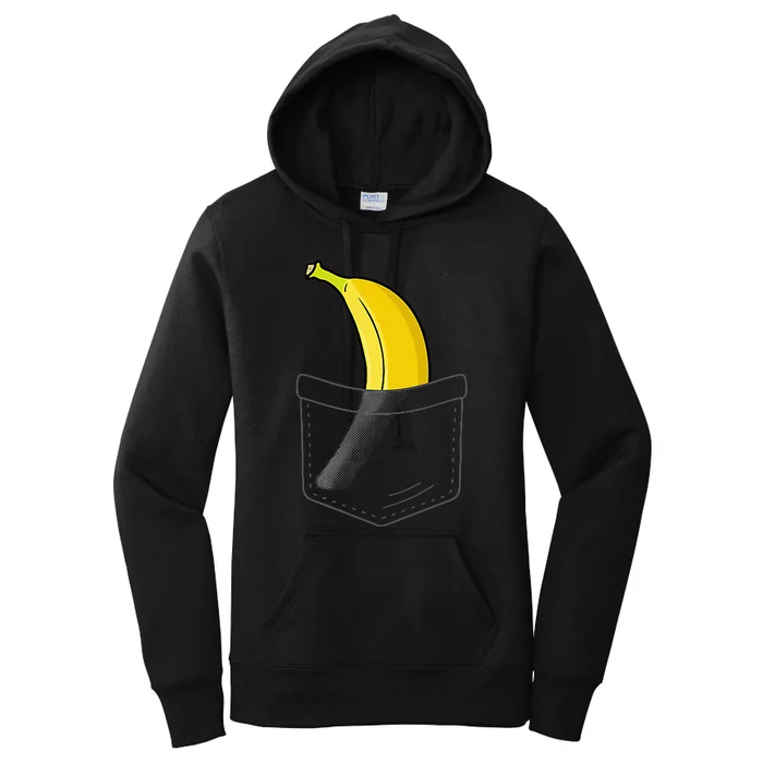 Cool Banana Fruit Lover Banana Yellow Hawaiian Women's Pullover Hoodie