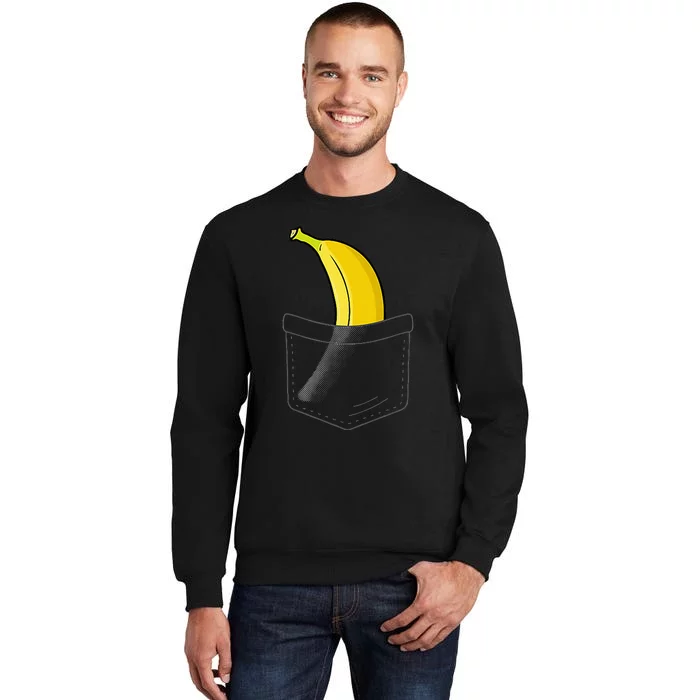 Cool Banana Fruit Lover Banana Yellow Hawaiian Tall Sweatshirt