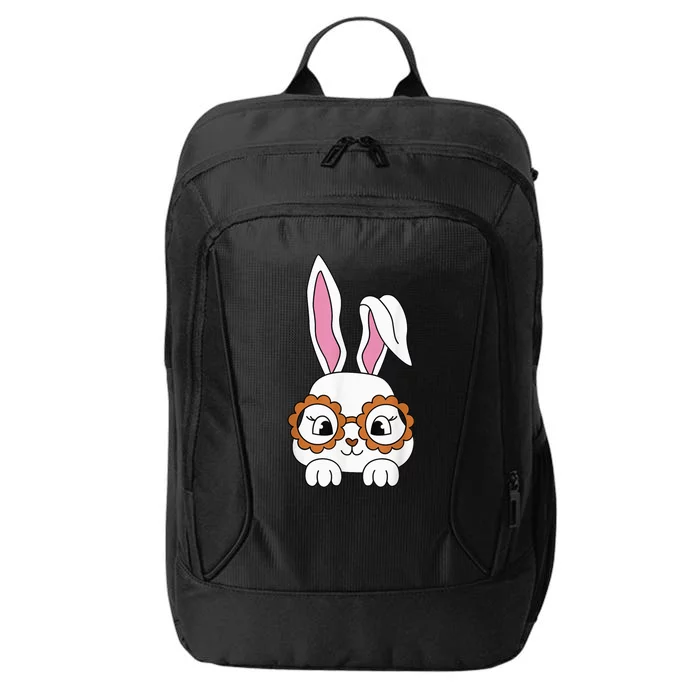 Cute Bunny Face Tie Dye Glasses Easter Day girl Wo Teens City Backpack