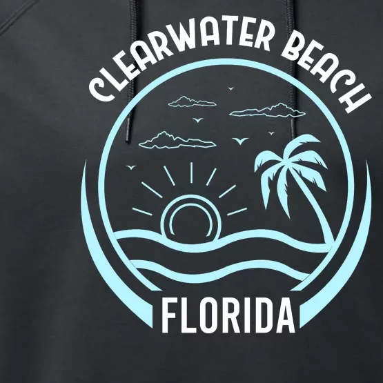 Clearwater Beach Florida Performance Fleece Hoodie