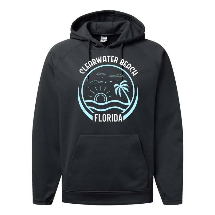 Clearwater Beach Florida Performance Fleece Hoodie